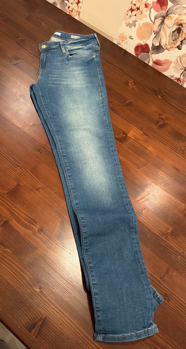 Kadın Mavi Denim Normal Kesim Jean - Görsel 3