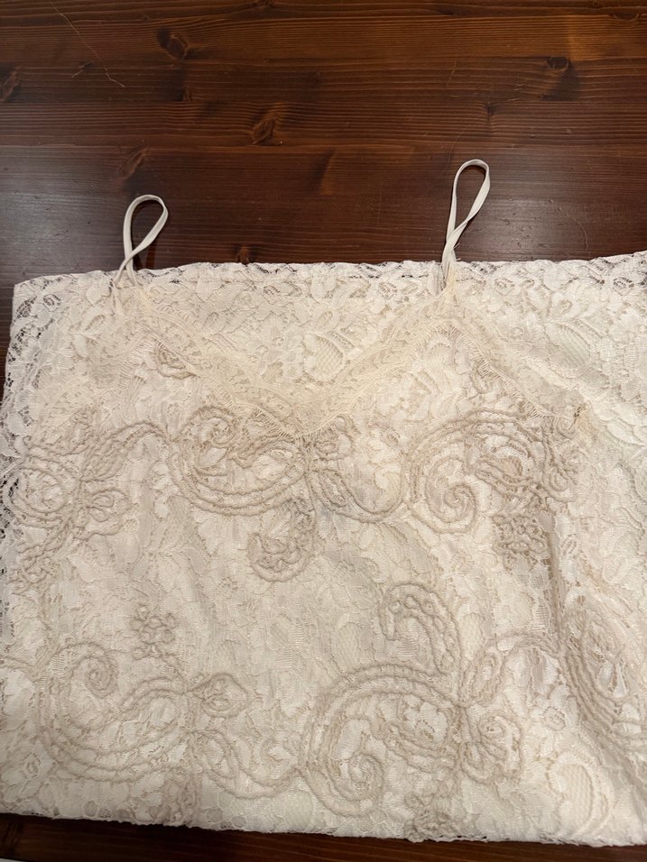 Dantel İşlemeli Midi Straplez Elbise - Görsel 2