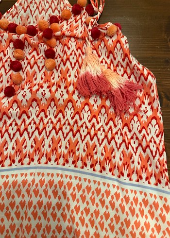 Nakışlı Püsküllü Bohem  bluz - Görsel 4