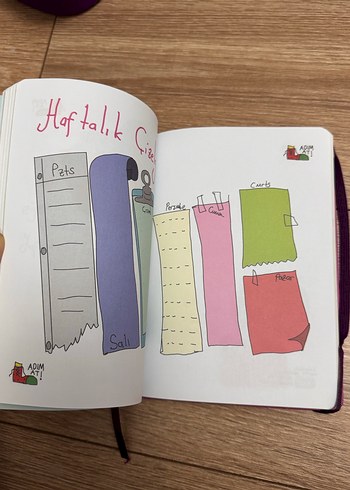 Renkli Sınırsız Defter Mor Kapaklı günlük gibi - Görsel 5