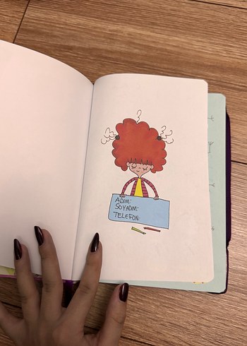 Renkli Sınırsız Defter Mor Kapaklı günlük gibi - Görsel 2