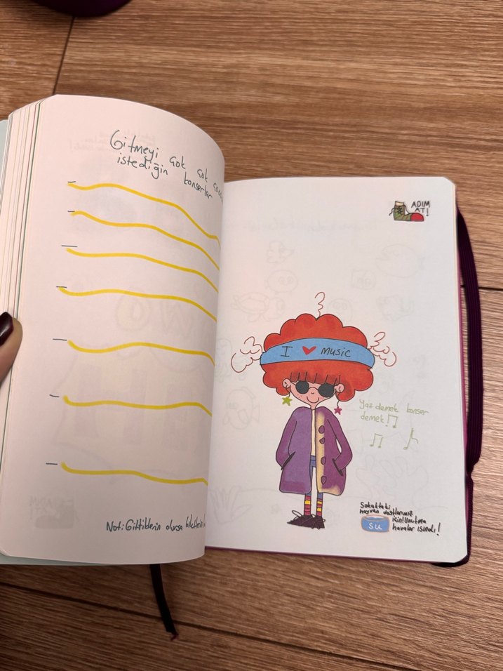 Renkli Sınırsız Defter Mor Kapaklı günlük gibi - Görsel 3