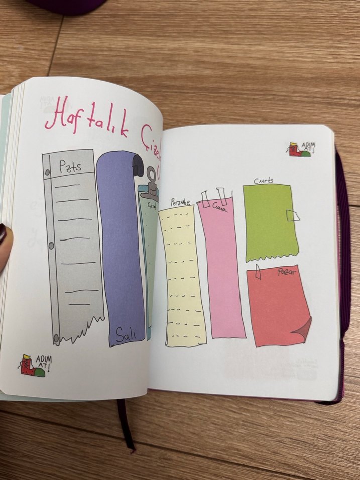 Renkli Sınırsız Defter Mor Kapaklı günlük gibi - Görsel 5