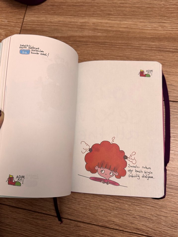 Renkli Sınırsız Defter Mor Kapaklı günlük gibi - Görsel 4