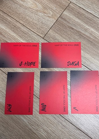 BTS map of the soul on:e postcard orijinal - Görsel 2