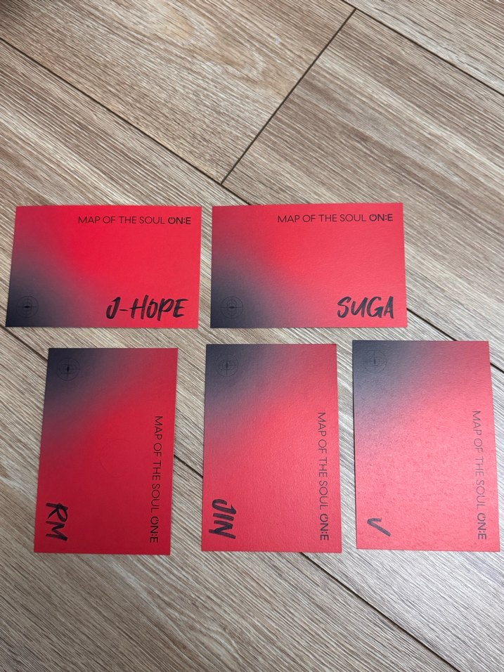 BTS map of the soul on:e postcard orijinal - Görsel 2