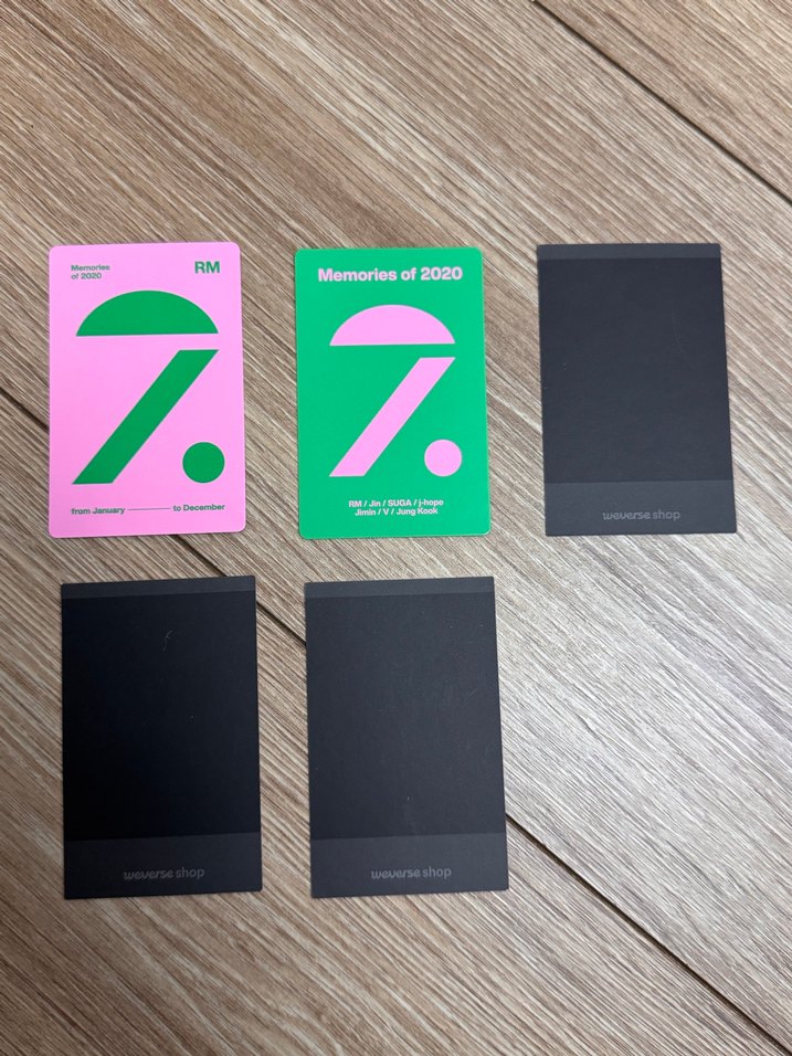 BTS namjoon, jimin, seokjin photocard - Görsel 2