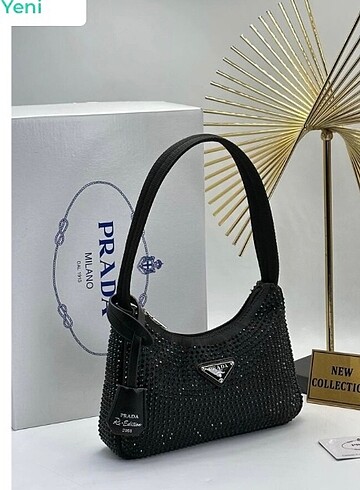 Prada 1. KALİTE İTHAL TAŞLI ÇANTA