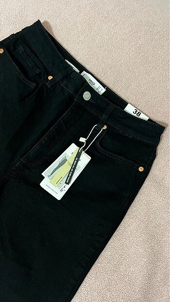 Mango-Siyah Yüksek Bel Skinny Jean