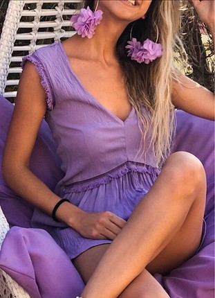 Milla beachwear elbise ve kot şort