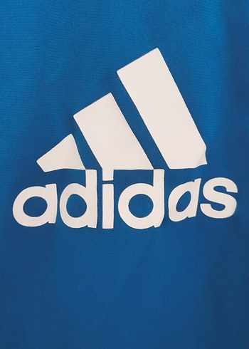 12-18 Ay Beden mavi Renk Adidas Erkek Çocuk Mavi Fermuarlı Sweatshirt