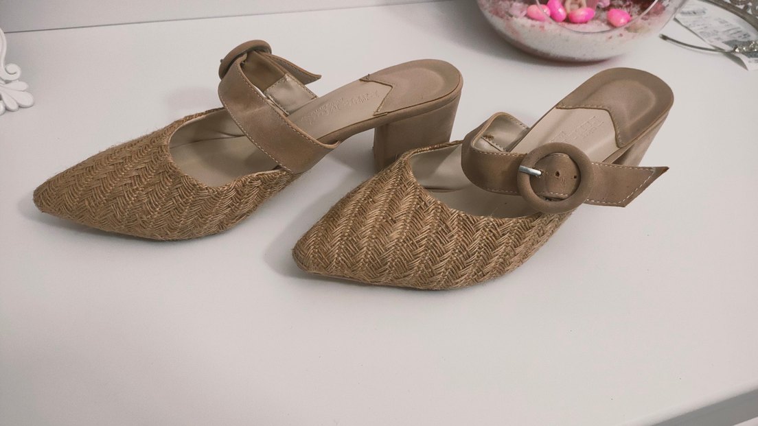 hasır topuklu ayakkabı - Görsel 2