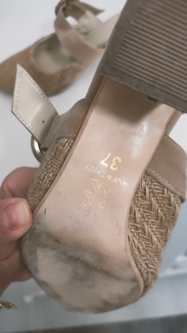 hasır topuklu ayakkabı - Görsel 3