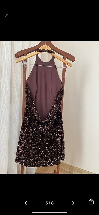 Zara Zara Payetli Gece Elbisesi