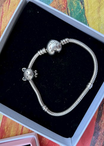  Beden Pandora kalpli bileklik ve kedi charm