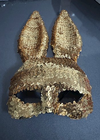 Kadınlar için Payetli Tavşan Maskesi - Görsel 3