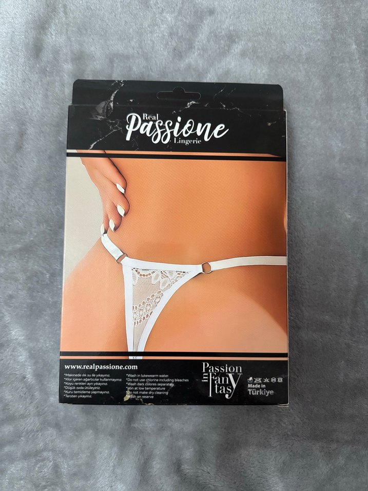 Baskılı Mini Beyaz Kadın İç Çamaşırı - Görsel 2