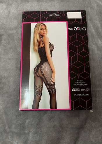 Siyah Desenli Kısa Fit Vücut Çorabı - Görsel 2