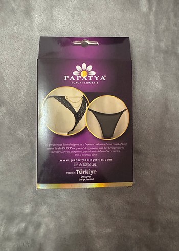 Dantel zincirli string çamaşır - Görsel 2