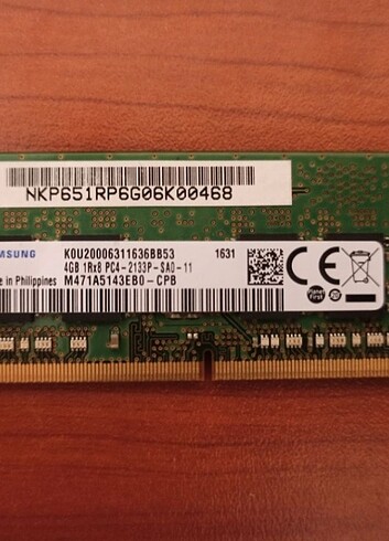 Ddr4 4gb Ram tertemiz 