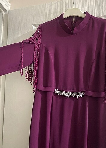 Diğer Balık model mor elbise 