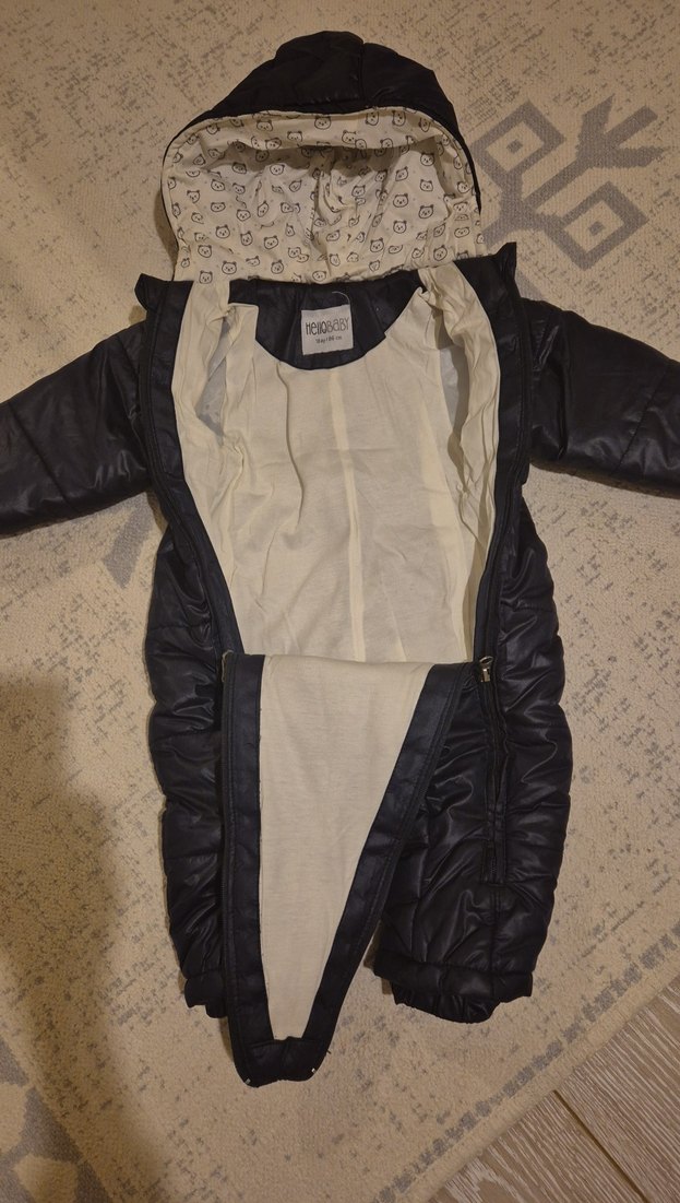 Siyah Peluş Bebek Kayak Tulumu kozmonot - Görsel 2