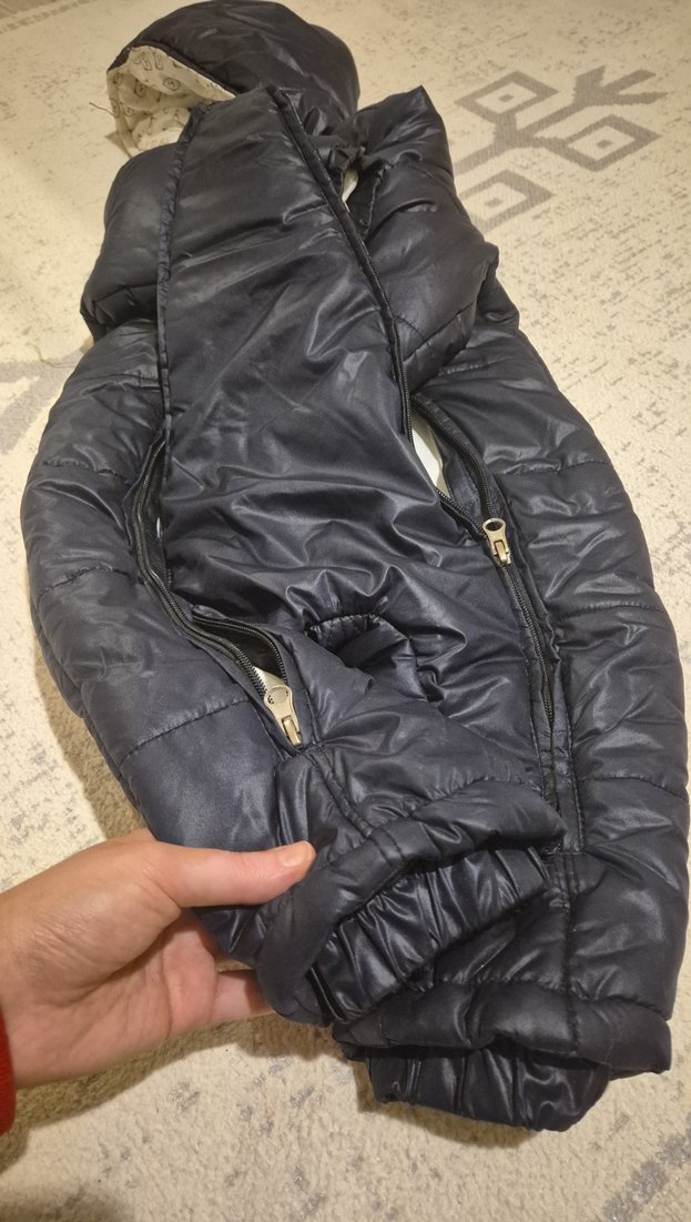 Siyah Peluş Bebek Kayak Tulumu kozmonot - Görsel 4