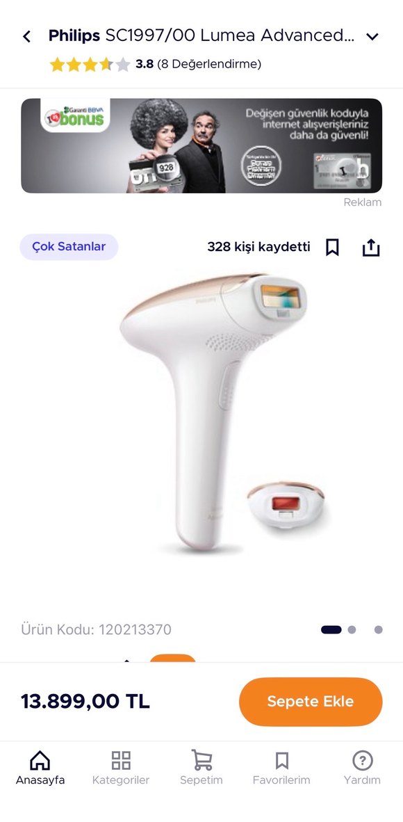 Philips sc1997/00 Lumea Advanced lazer - Görsel 5