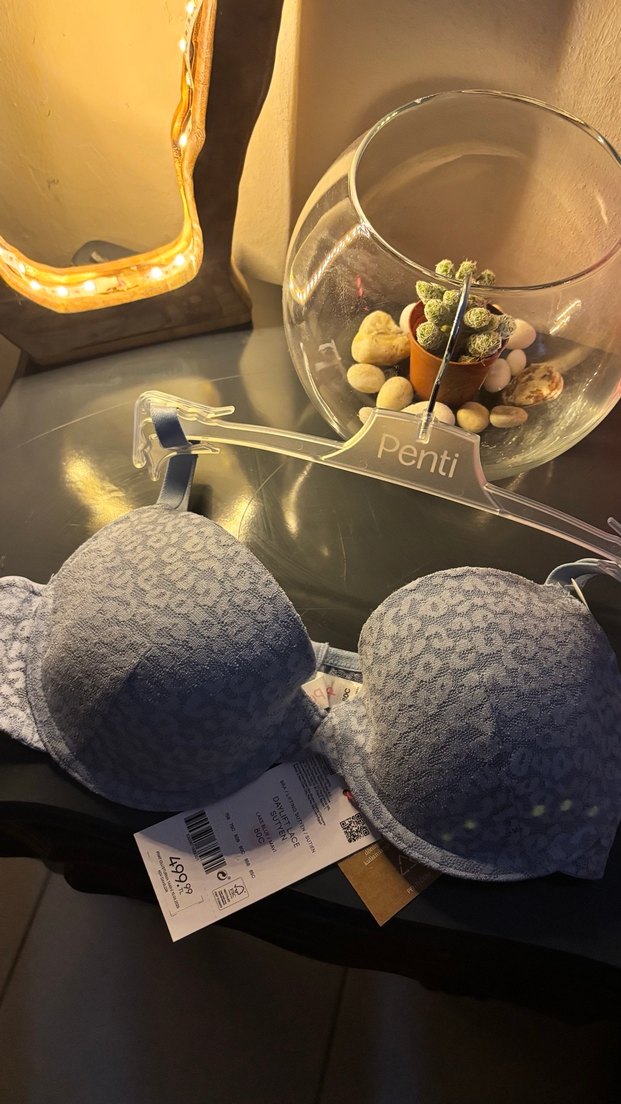 Mavi Desenli Bohem Sütyen - Görsel 2