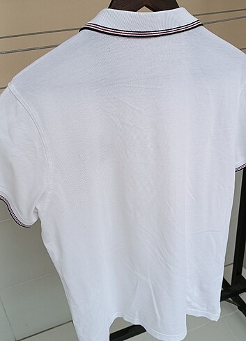 l Beden beyaz Renk XSIDE Beyaz Polo Yaka T-shirt 