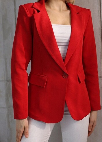 Diğer Kırmızı Blazer Ceket 