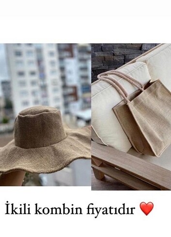 Şapka ve çanta İkili fiyatı