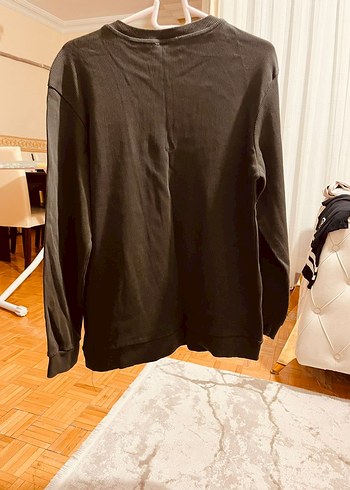 Diğer Siyah erkek Sweatshirt Uzun Kollu