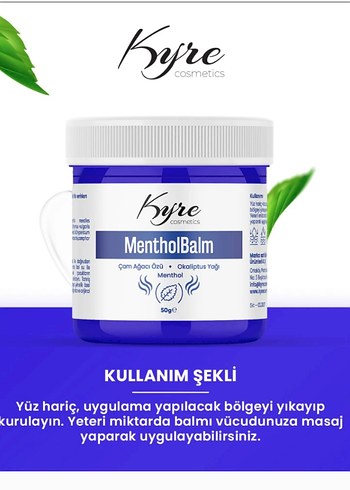 Kyre MentholBalm - Okaliptus ve Çam Ağacı Özlü