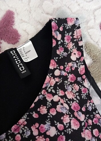 H&M Cicekli Kadın Elbise