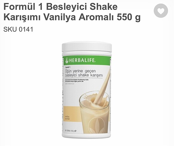 Vanilyalı shake