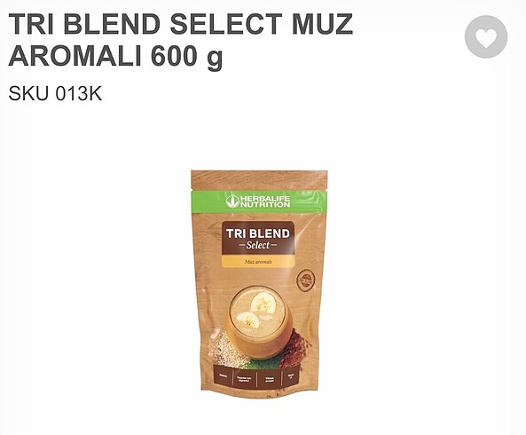 Trı blend muz aromalı glutensiz vegan içecek tozu