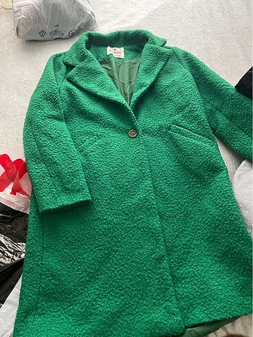 Oversize kaşe kaban