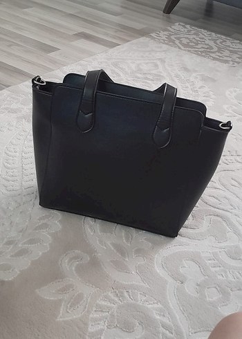 Flo Ayakkabı Klasik Siyah Deri Kadın Çanta