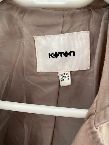 38 Beden Koton Trençkot