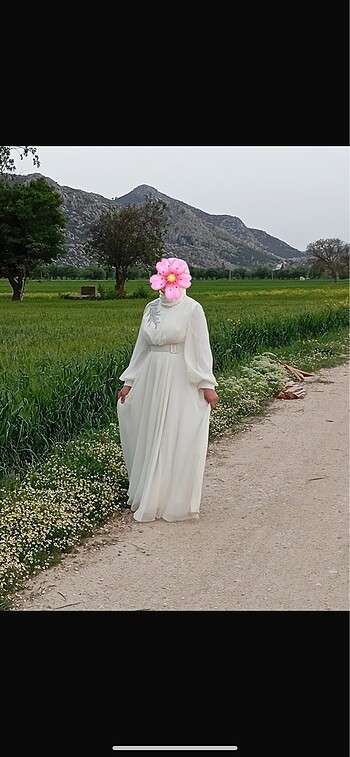Beyaz özel gün nikah elbisesi