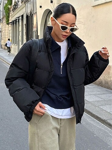 Diğer Shein crop mont