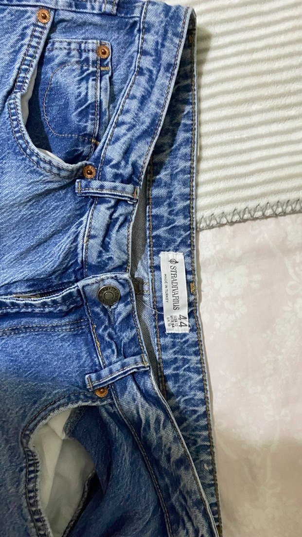 Stradivarius D94 model açık mavi jean - Görsel 5