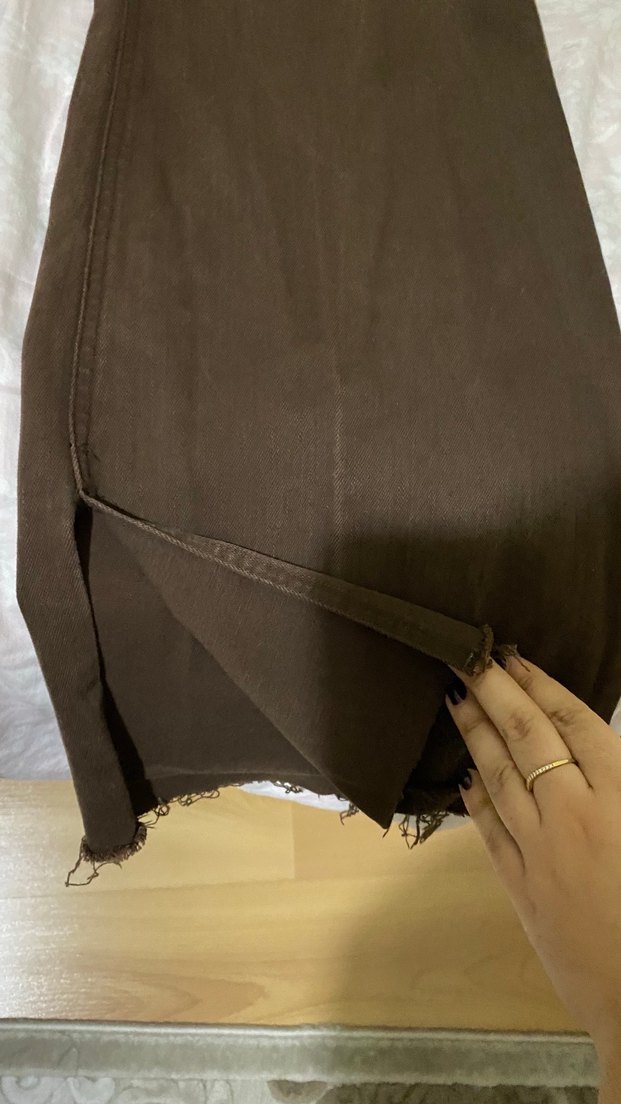 Stradivarius D74 ispanyol paça pantolon - Görsel 2