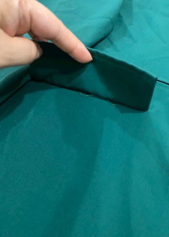 xl Beden yeşil Renk Düğmeli Zümrüt Yeşil Kadın Uzun Ceket