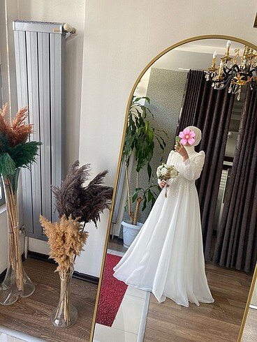 Beyaz nikah elbisesi