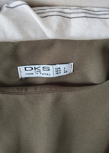 Yesil Keten Salaş Uzun Elbise - Görsel 4