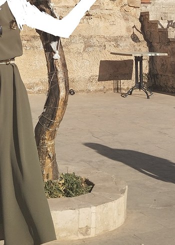 Yesil Keten Salaş Uzun Elbise - Görsel 5