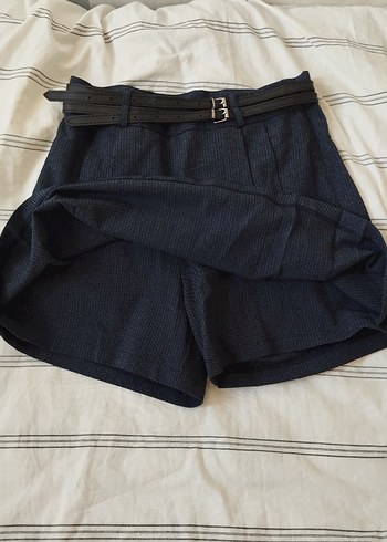 Gri Midi Kot Etek, Kemerli, Salaş Kesim - Görsel 3