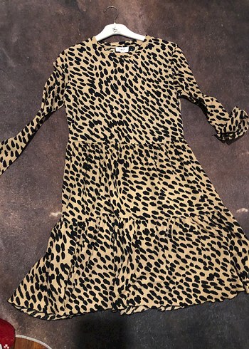 Leopar twist elbise - Görsel 3